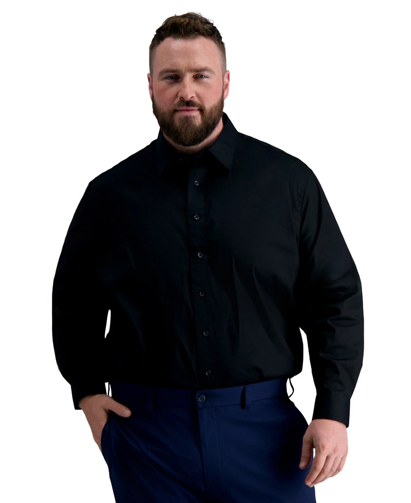 Haggar Men's Big & Tall Classic-Fit Premium Comfort Dress Shirt