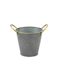 Slickblue Metal Pail Planter, Rustic Charm for Your Plants (Set of 3)