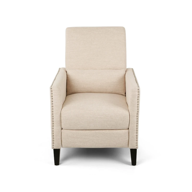 Streamdale Contemporary Push-Back Recliner with Nailhead Accents for Relaxation