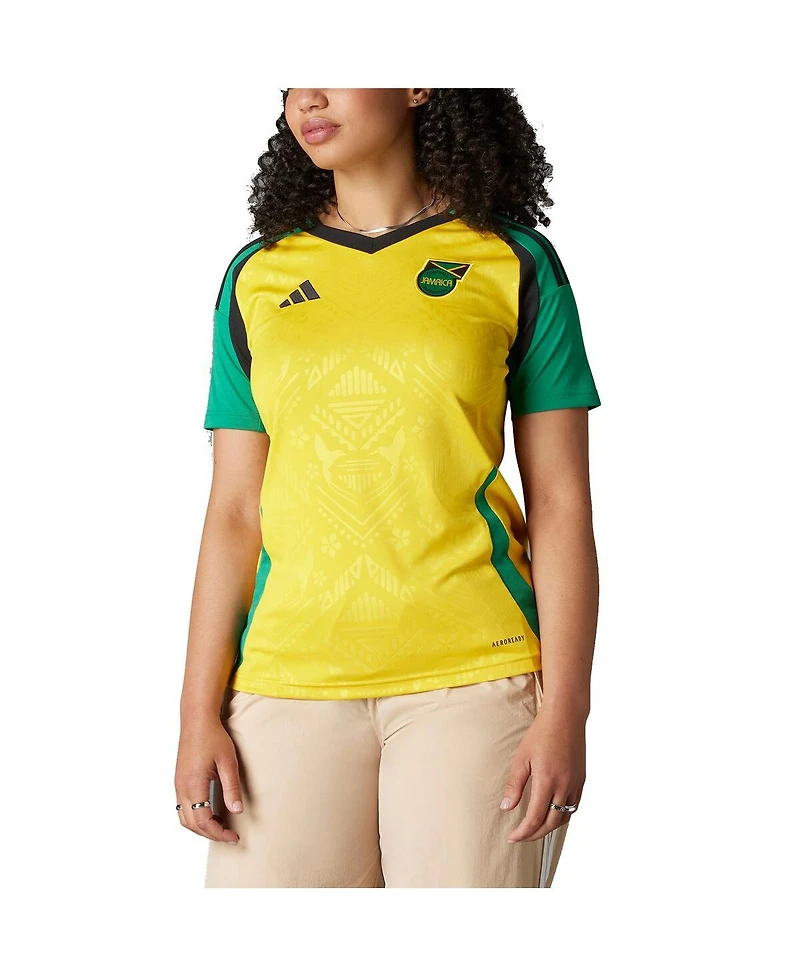 Adidas Women's Yellow Jamaica National Team 2024 Home Replica Jersey