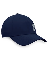 Fanatics Men's Navy St. Louis Blues Authentic Pro Road Offset Logo Adjustable Hat