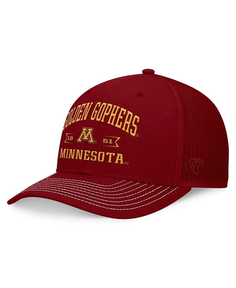 Top of the World Men's Maroon Minnesota Golden Gophers Carson Trucker Adjustable Hat