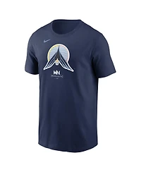 Nike Men's Navy Minnesota Twins 2024 City Connect Large Logo T-Shirt