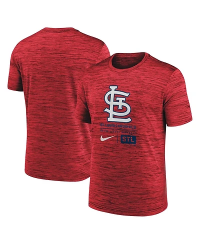 Nike Men's Red St. Louis Cardinals Large Logo Velocity T-Shirt