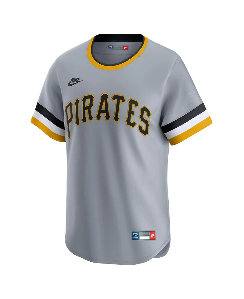 Nike Men's Gray Pittsburgh Pirates Cooperstown Collection Limited Jersey