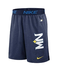 Nike Men's Navy Minnesota Twins 2024 City Connect Authentic Collection Practice Performance Shorts