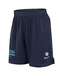 Nike Men's Navy Tennessee Titans 2024 Sideline Performance Mesh Shorts