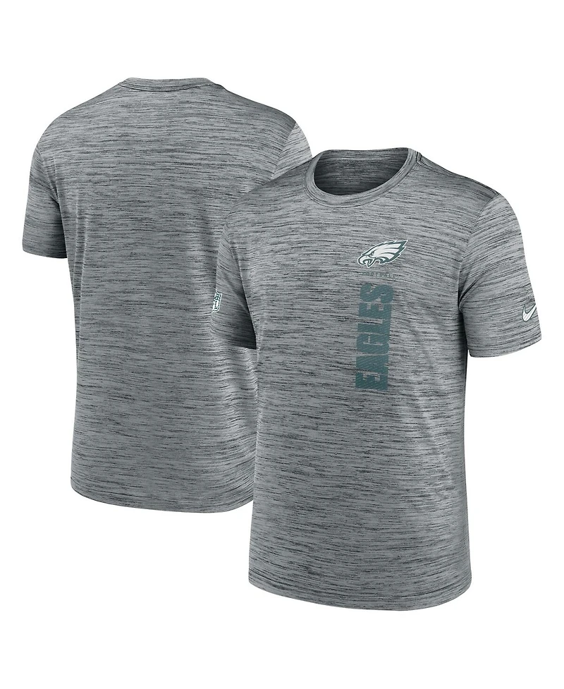 Nike Men's Gray Philadelphia Eagles 2024 Sideline Velocity Performance T-Shirt