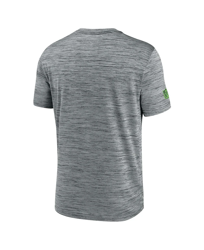 Nike Men's Gray Seattle Seahawks 2024 Sideline Velocity Performance T-Shirt