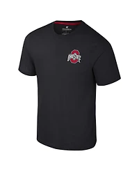 Colosseum Men's Miami Hurricanes Logo Lockup 2-Hit Active Blend T-Shirt