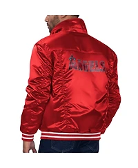 Levi's x Starter Men's Red St. Louis Cardinals Silver Tab Satin Full-Snap Trucker Jacket