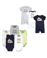 Hudson Baby 8-Piece Outfit Assortment Bodysuits and Rompers