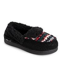 Muk Luks Women's Anais Moccasin Slippers, Oatmeal Birdseye, XLarge