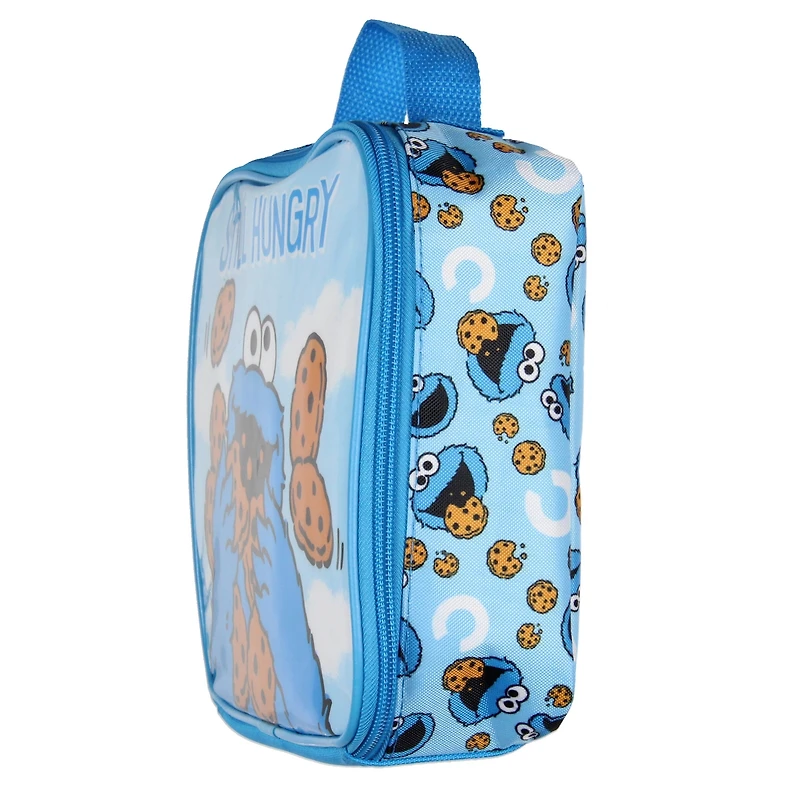 Sesame Street Still Hungry Cookie Monster All Over Insulated Lunch Box Bag Tote