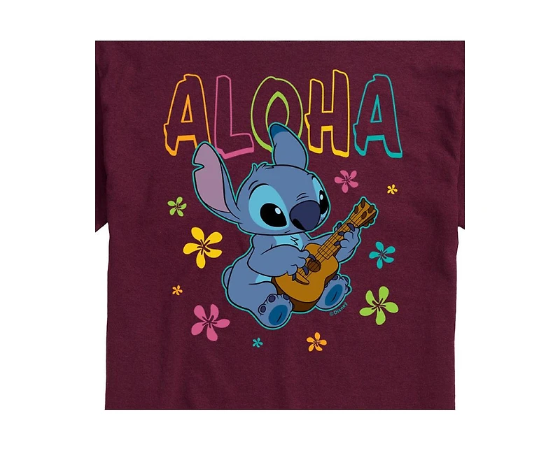 Hybrid Apparel Lilo and Stitch Mens Short Sleeve Tee