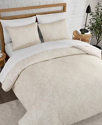 Lucky Brand Ava Floral Jacquard 3-Pc. Duvet Cover Set, Full/Queen