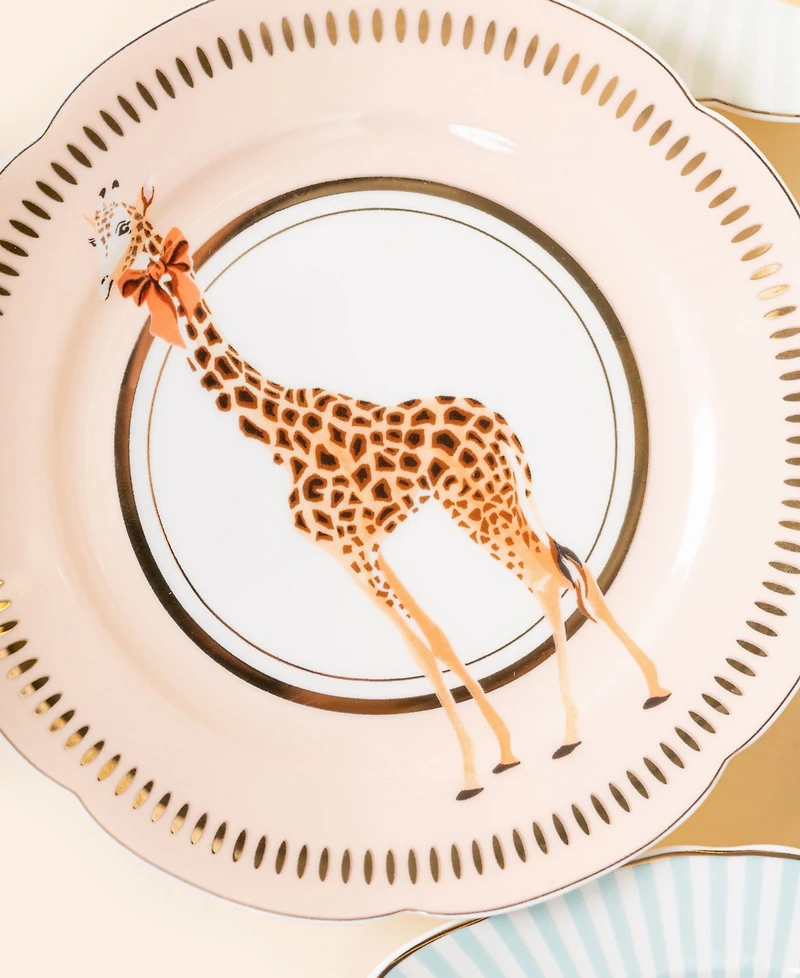 Yvonne Ellen Animal Tea Plates, Set of 4