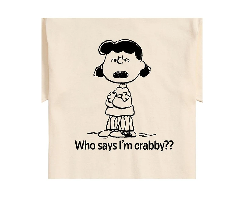 Hybrid Apparel Peanuts Crabby Mens Short Sleeve Tee