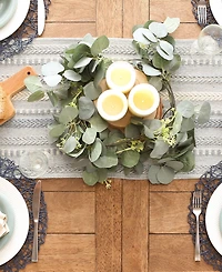 Design Imports Braided Stripe Table Runner, 15x72 Inches
