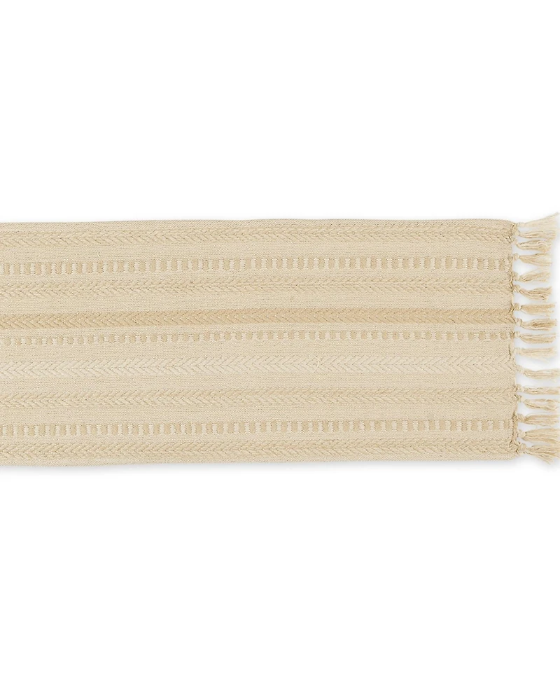 Design Imports Braided Stripe Table Runner, 15x108 Inches