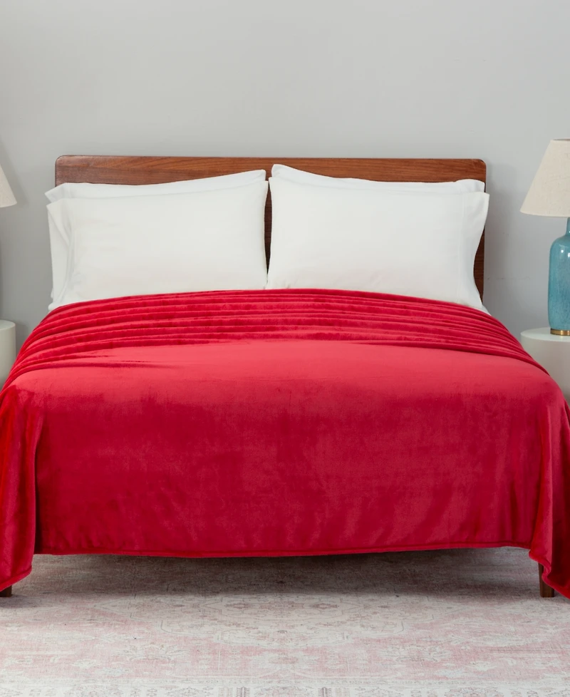 Berkshire Classic Velvety Plush Blanket, Full/Queen, Exclusively at Macy's