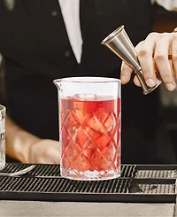 Oggi 16oz Glass Cocktail Mixing Beaker & Strainer Set
