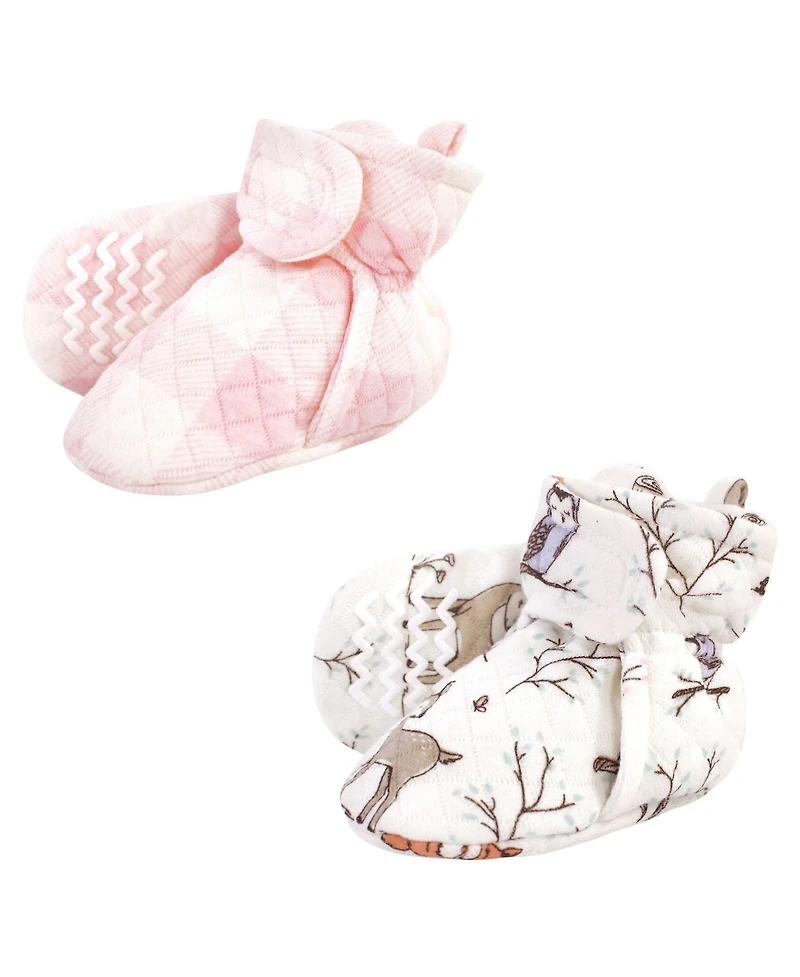 Hudson Baby Girls 2pk Quilted Booties