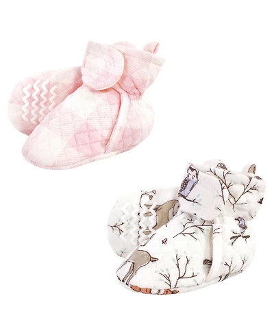 Hudson Baby Girls 2pk Quilted Booties