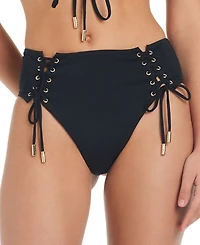 Red Carter Women's High-Waisted Lace-Up Bottoms