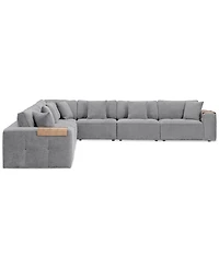 Nycolle -Pc. Modular Fabric L-Shape Sectional