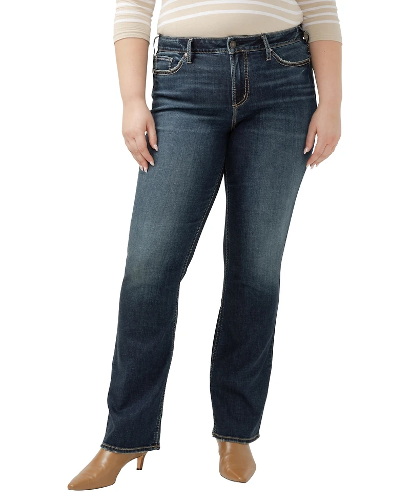 Silver Jeans Co. Plus Suki Mid Rise Curvy Fit Slim Bootcut