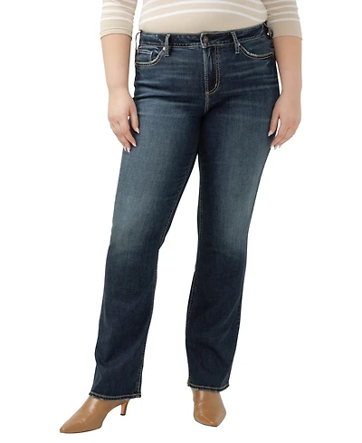 Silver Jeans Co. Plus Suki Mid Rise Curvy Fit Slim Bootcut