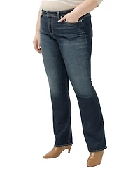 Silver Jeans Co. Plus Suki Mid Rise Curvy Fit Slim Bootcut