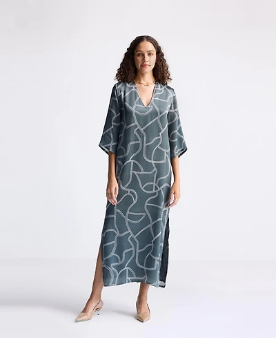 Reistor Women's Maxi Dress with Side Slits Mosaic
