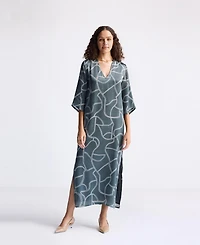Reistor Women's Maxi Dress with Side Slits Mosaic