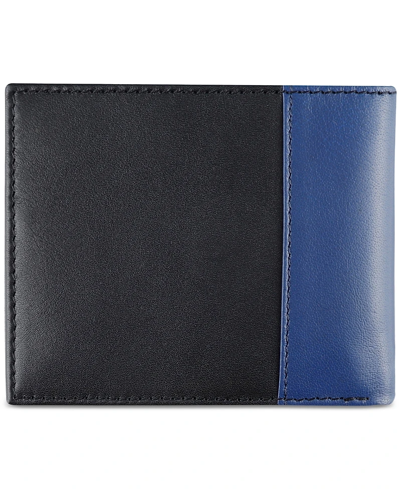 Tommy Hilfiger Men's Rfid Pop Color Leather Bifold Wallet
