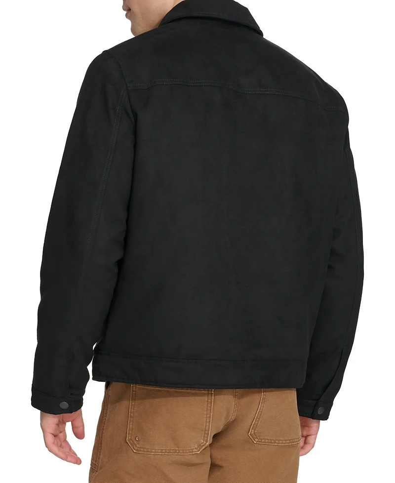 Tommy Hilfiger Men's Faux Suede Trucker Jacket