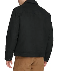 Tommy Hilfiger Men's Faux Suede Trucker Jacket