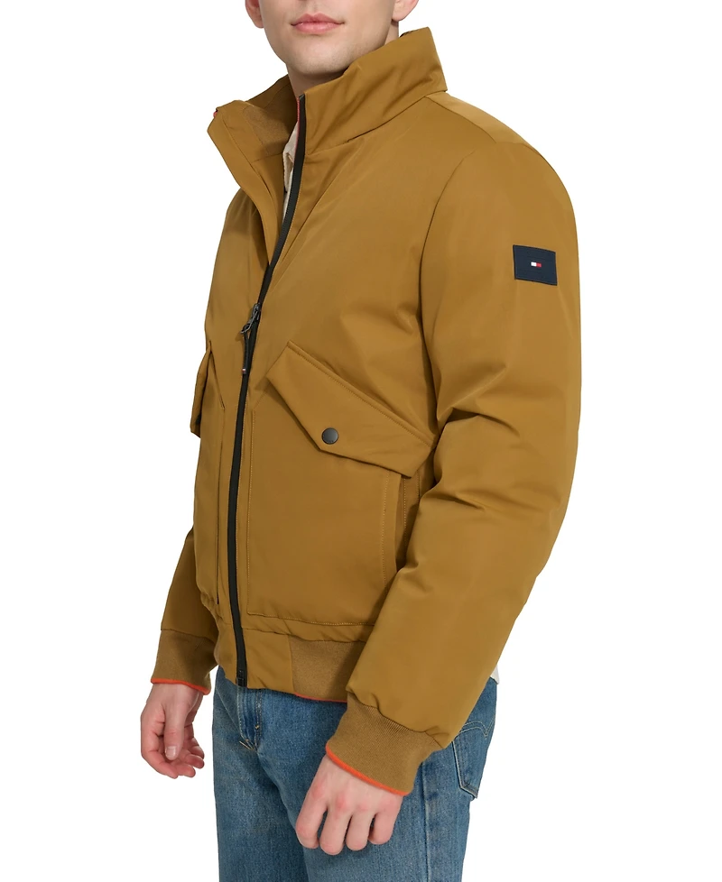 Tommy Hilfiger Men's Flex Performance Zip-Front Bomber Jacket