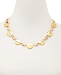 Vince Camuto Gold-Tone Pave Multi-Coin Statement Necklace, 18" + 2" extender