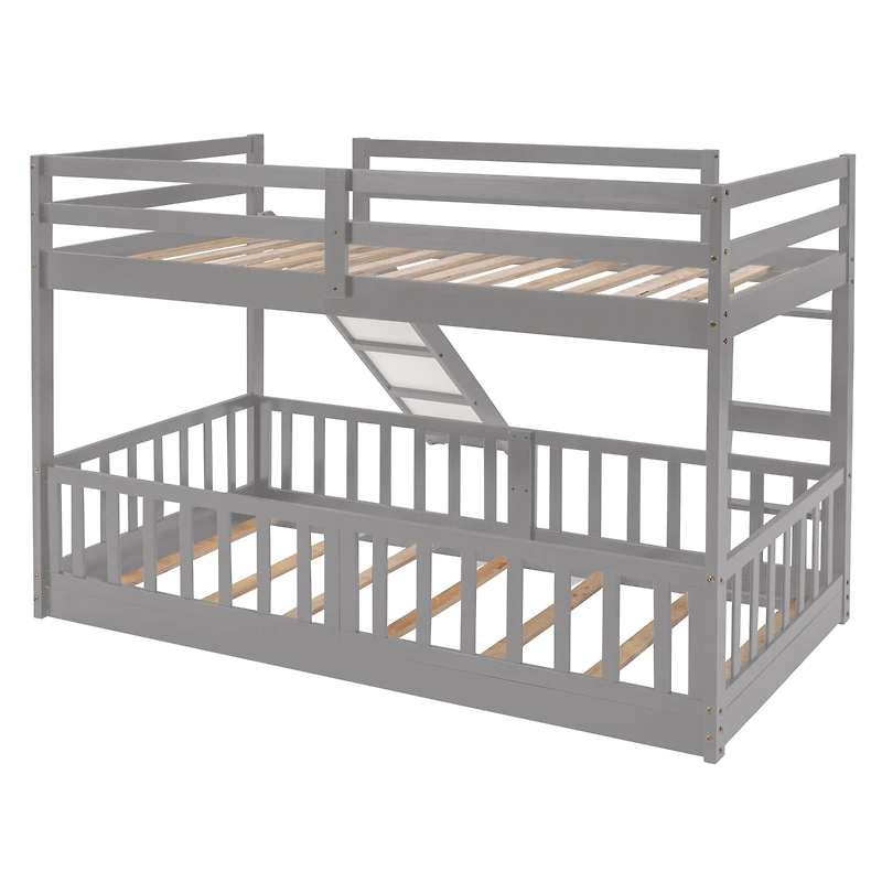Streamdale Twin Over Twin Bunk Bed With Slide And Ladder