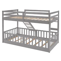 Streamdale Twin Over Twin Bunk Bed With Slide And Ladder