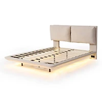 Streamdale Queen Platform Bed with Usb Ports and Sensor Light