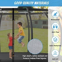Streamdale Furniture Kids 16FT Trampoline with Safety Enclosure & Basketball Board
