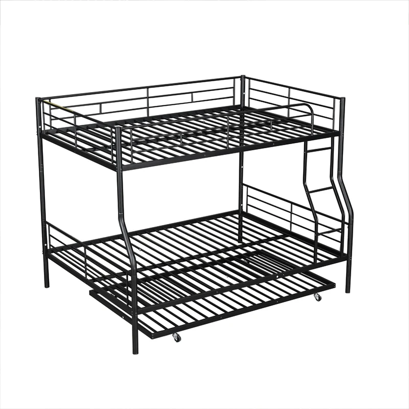 Streamdale Full Xl Over Queen Metal Bunk Bed With Trundle