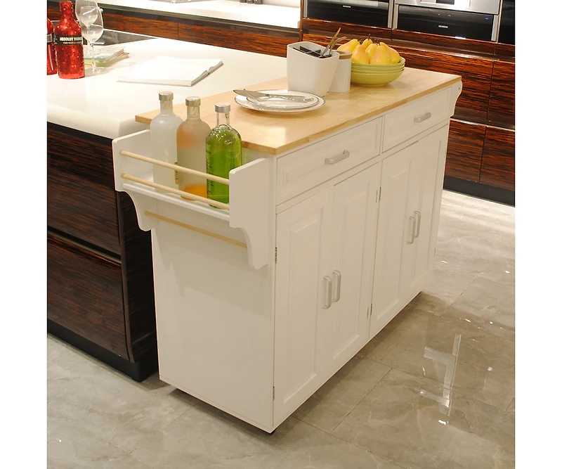 Streamdale Mobile Kitchen Island with Luxury Design