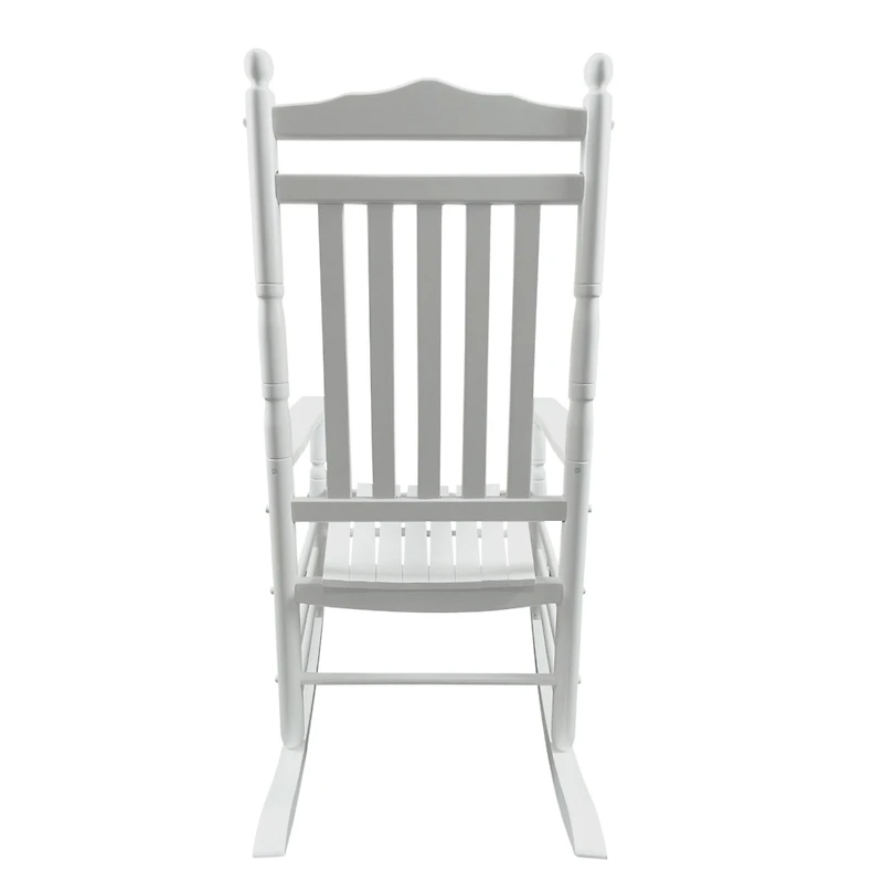 Simplie Fun Balcony Porch Adult Rocking Chair - White