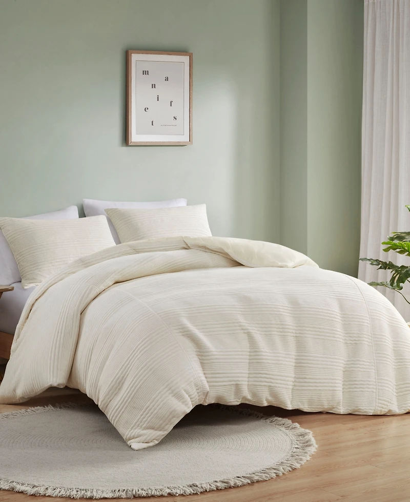 Urban Habitat Wyatt Jersey 3-Pc. Duvet Cover Set, Full/Queen