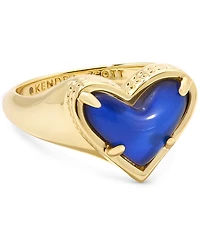 Kendra Scott Gold-Tone Mood Stone Heart Statement Ring