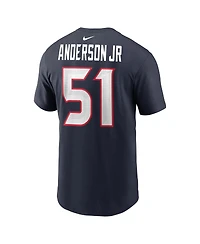 Nike Men's Will Anderson Jr. Navy Houston Texans Player Name Number T-Shirt
